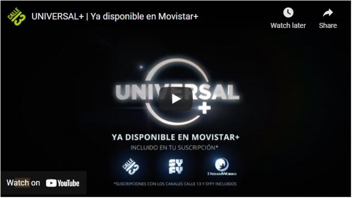 ASÍ FUE LA PRESENTACIÓN DE UNIVERSAL+, NUEVO SERVICIO DISPONIBLE EN MOVISTAR+